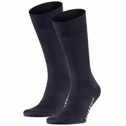FALKE Kurzsocken Herren Socken Businessstrumpf Cool 24/7 Dunkelblau/Blau/Schwarz