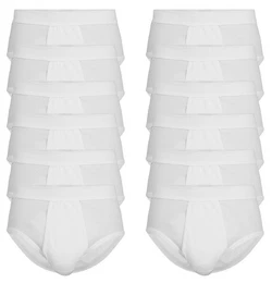 GTZBURG Slip 12er Pack Herren Slips (12-St) Eingriff Baumwolle Feinripp Qualitt
