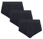 GTZBURG Slip mit Eingriff 3er Pack Dunkelblau/Dunkelgrau/Blau
