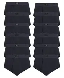 GTZBURG Slip 12er Pack Herren Slips (12-St) mit Eingriff
