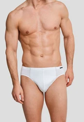 Schiesser Slip Essentials ohne Eingriff mit Komfortbündchen Weiß/Creme