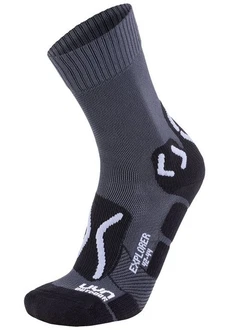 UYN Wandersocken MAN OUTDOOR EXPLORER SOCKS Dunkelblau/Dunkelgrau/Grau