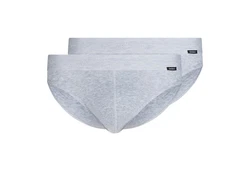 Skiny Slip (2-St) graumeliert/schwarz