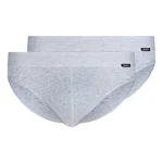 Skiny Slip (2-St) graumeliert/schwarz