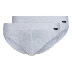 Skiny Slip (2-St) graumeliert/schwarz