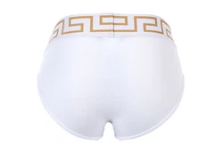 Versace Herren Slip TOPEKA (3er Pack) Weiß/Gold/Orange/Beige/Creme/Lila/Gelb/Braun