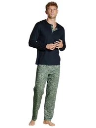 Pyjama Herren Pyjama 44465 grn (1 Stck, 1 tlg., 1 Stck)