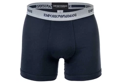 Emporio Armani Herren Boxershorts 2er Pack Boxer Unterwäsche Grau/Marine