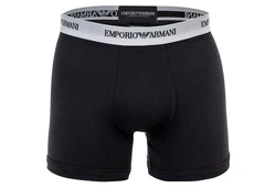 Emporio Armani Herren Boxershorts 2er Pack Boxer Unterwäsche Schwarz/Grau