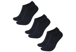 Lavecchia Flinge Herren Sneaker Socken 6er-Pack LV-902 Schwarz
