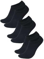 Lavecchia Flinge Herren Sneaker Socken 6er-Pack LV-902 Schwarz