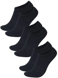 Lavecchia Flinge Herren Sneaker Socken 6er-Pack LV-902 Schwarz