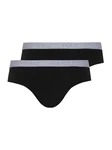 Hanro Slip Cotton Essentials Schwarz/Dunkelgrau/Grau