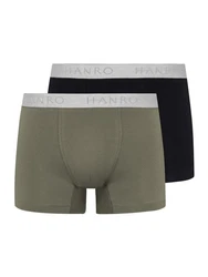 Hanro Retro Pants Cotton Essentials (2-St) Khaki/Dunkelgrün