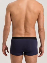 Hanro Retro Pants Micro Touch Retro-Boxer Retro-shorts Unterhose Dunkelblau/Blau