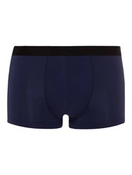 Hanro Retro Pants Micro Touch Retro-Boxer Retro-shorts Unterhose Dunkelblau/Blau