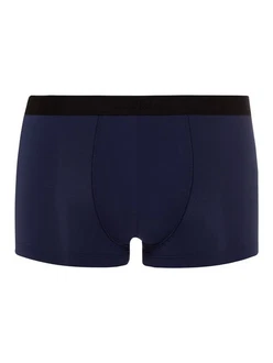 Hanro Retro Pants Micro Touch Retro-Boxer Retro-shorts Unterhose Dunkelblau/Blau
