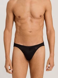 Hanro Minislip Cotton Sporty Schwarz/Braun