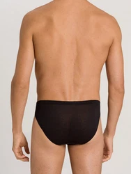 Hanro Minislip Cotton Sporty Schwarz/Braun