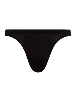 Hanro Minislip Cotton Sporty Schwarz/Braun