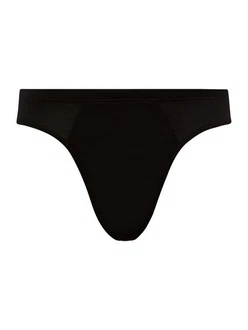 Hanro Slip Cotton Sporty Schwarz/Dunkelbraun/Braun
