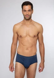 Ammann Slip 3er Pack Jeans Feinripp Dunkelblau