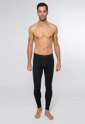 Ammann Lange Unterhose Jeans Feinripp Schwarz