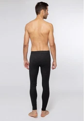 Ammann Lange Unterhose Jeans Feinripp Schwarz
