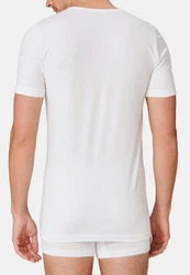 Schiesser Unterhemd 2er-Pack 95/5 Organic Cotton Weiß/Grau/Creme