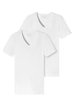 Schiesser Unterhemd 2er-Pack 95/5 Organic Cotton Weiß/Grau/Creme