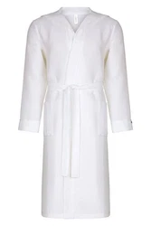 Taubert Bademantel Spa Thalasso Herren Kimono-Stil Weiß/Creme