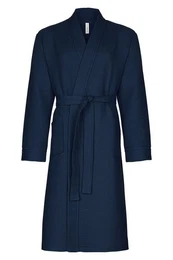 Bademantel Spa Thalasso, Baumwolle, zwei Taschen, Bindegrtel, mit Bindegrtel, Herren Kimono-Stil, 120cm, Baumwolle Pique