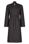 Taubert Bademantel Spa Thalasso Herren Kimono-Stil Dunkelgrau/Schwarz/Grau/Braun/Dunkelbraun