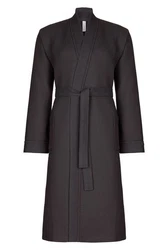 Taubert Bademantel Spa Thalasso Herren Kimono-Stil Dunkelgrau/Schwarz/Grau/Braun/Dunkelbraun