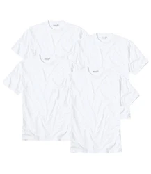 GTZBURG Unterziehshirt R-Neck T-Shirt Weiß