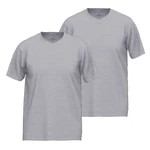 GTZBURG T-Shirt V-Neck Grau/Hellgrau