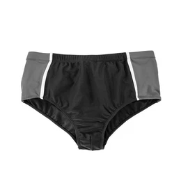 Badehose Groe Gren Herren Badeslip schwarz-grau