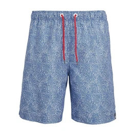 Badeshorts bergren Badeshorts hellblau-wei modisch gemustert von