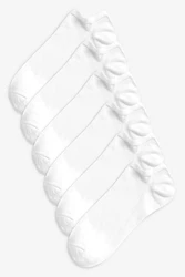 Next Flinge Sneakersocken (6-Paar) Weiß/Hellblau