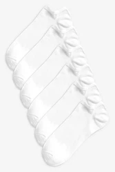 Next Flinge Sneakersocken (6-Paar) Weiß/Hellblau