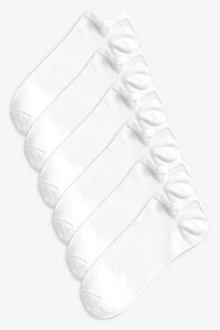 Next Flinge Sneakersocken (6-Paar) Weiß/Hellblau