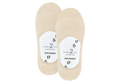 Burlington Flinge Damen Everyday IN Anti-Slip (2er Pack) Beige/Weiß/Khaki