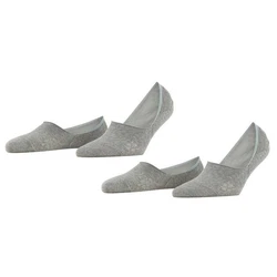 Burlington Flinge Damen Everyday IN Anti-Slip (2er Pack) Grau/Hellgrau
