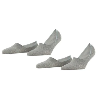 Burlington Flinge Damen Everyday IN Anti-Slip (2er Pack) Grau/Hellgrau