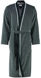 Caw Herrenbademantel 4839, Langform, Baumwolle, Kimonoform, Grtel, Kimono Form