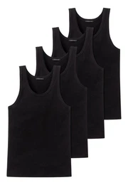 Unterhemd 4er Pack Cotton Essentials Authentic (Spar-Set, 4-St) Unterhemd / Tanktop - Baumwolle - Flexibel und formstabil
