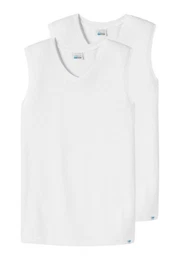 Unterhemd 2er Pack Long Life Cotton (Spar-Set, 2-St) Unterhemd / Tanktop - Baumwolle -