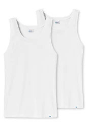 Schiesser Unterhemd 2er Pack Long Life Cotton 