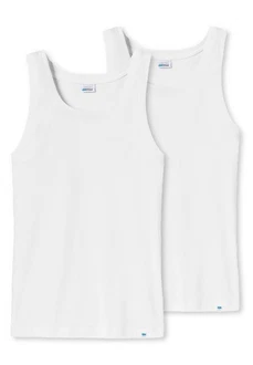 Schiesser Unterhemd 2er Pack Long Life Cotton Schiesser Unterhemd 2er Pack Long Life Cotton