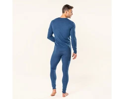LIVING CRAFTS Lange Unterhose LINUS Blau/Hellblau